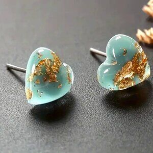 🌺 🌺 🌺 Tiny Dainty Heart Shape Stud Earrings